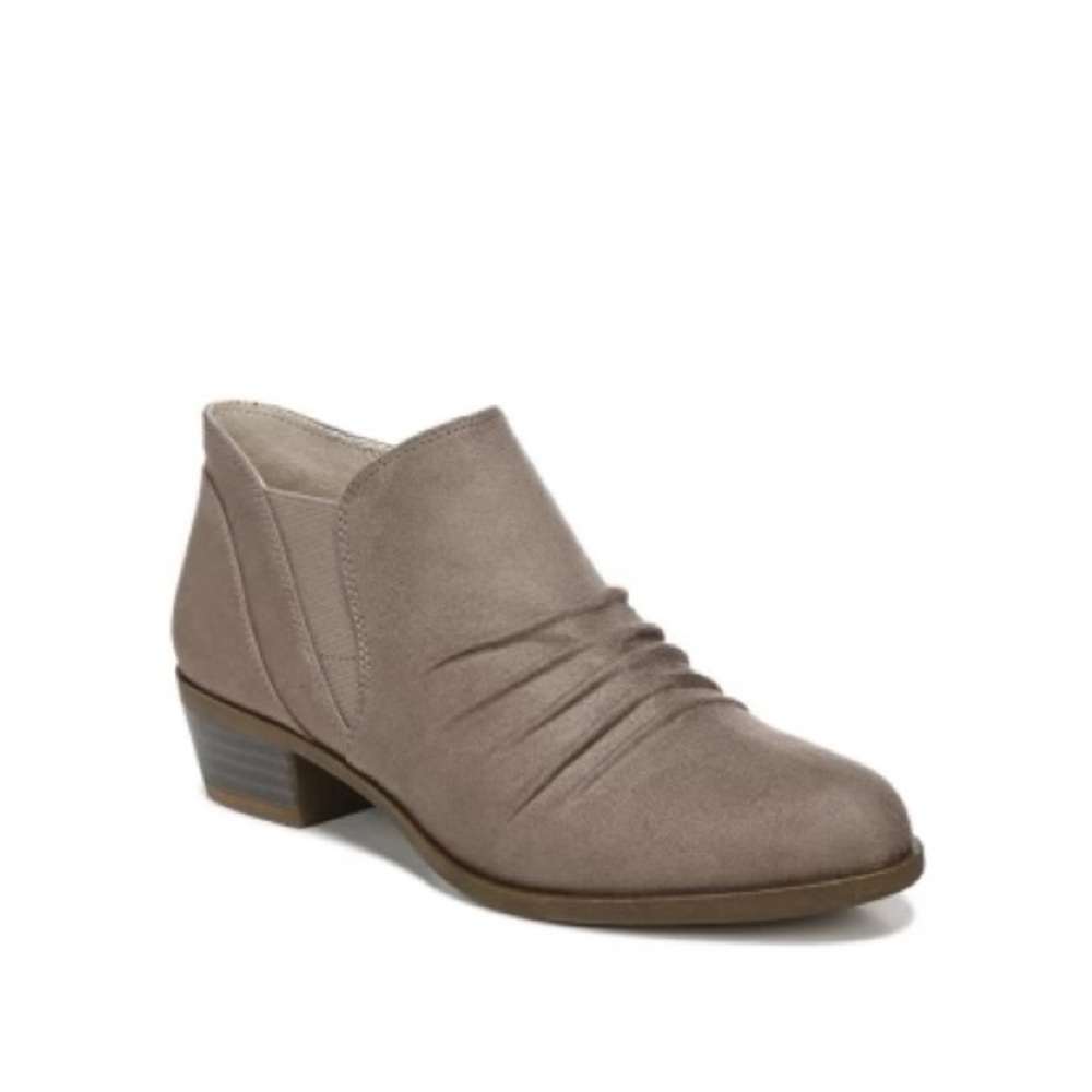 NTW - LifeStride Womens Aurora Booties Mushroom Brown Fabric; Shoe Size 9 Medium